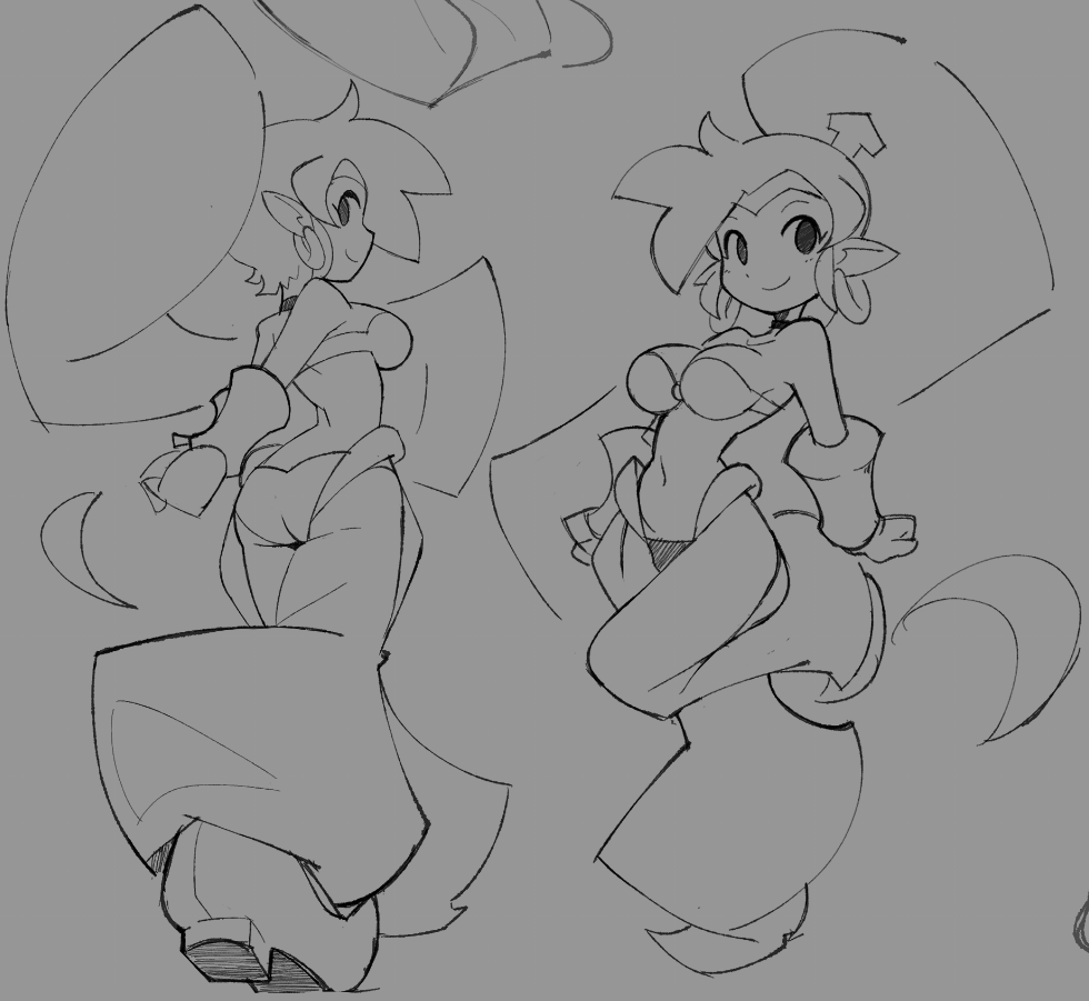 couple quick rough sketches 😊 