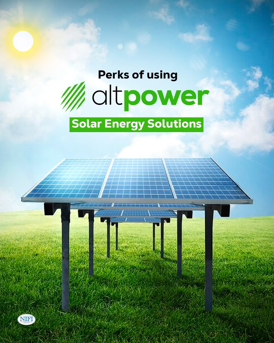 altpowerng's tweet photo. Say no to high electricity bills and enjoy the affordability that comes with solar power.
You can be a proud owner of an AltPower solar inverter, with a flexible installment payment option of up to 48 months.
Click the link in our bio to get started.π
#AltPower #Electricity #SolarEnergy #PowerSupply #RenewableEnergy #EnergyCompany #BeInCharge