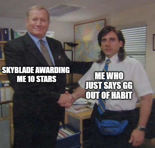 SkyBladeNetwork's tweet photo. Star of the Month, here I come! 🌟
#mememonday https://t.co/ROFGnANtNg