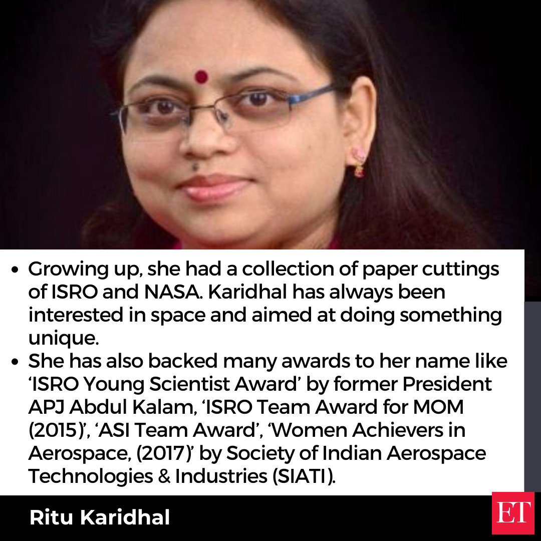 EconomicTimes's tweet photo. #ETGraphics | #Lucknow to #Chandrayaan: Meet India's rocket woman #RituKaridhal leading India's historic lunar mission. Read more: https://t.co/dezqvyLezi
#Chandrayaan3 #RocketWoman #LunarMission https://t.co/1rpV9WERXS
