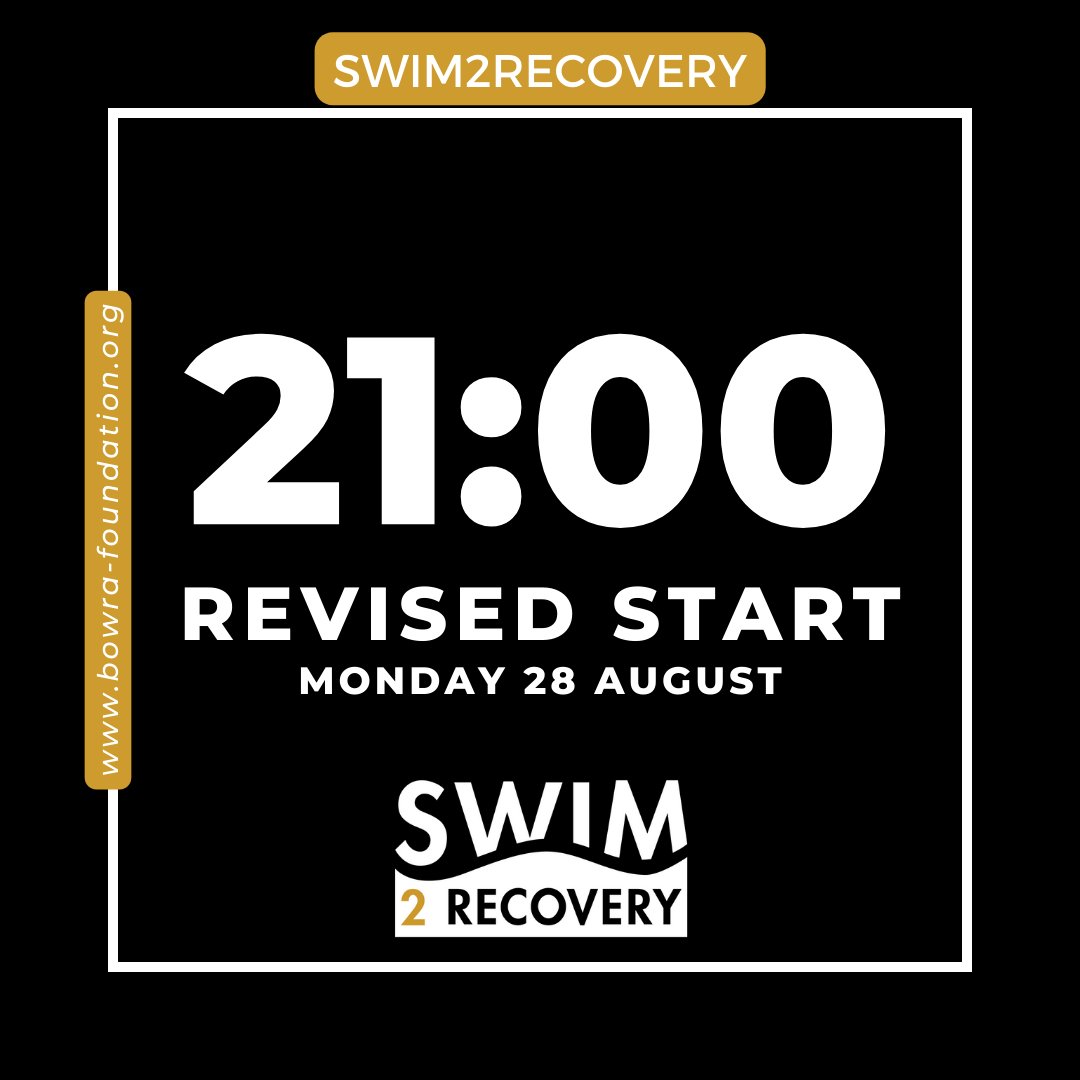 Revised start time for the Swim2Recovery - 21:00 today!

Wishing our Team and their crew the safest crossing.  Follow their swim in the link in the comments and DONATE now!

justgiving.com/campaign/swim2…