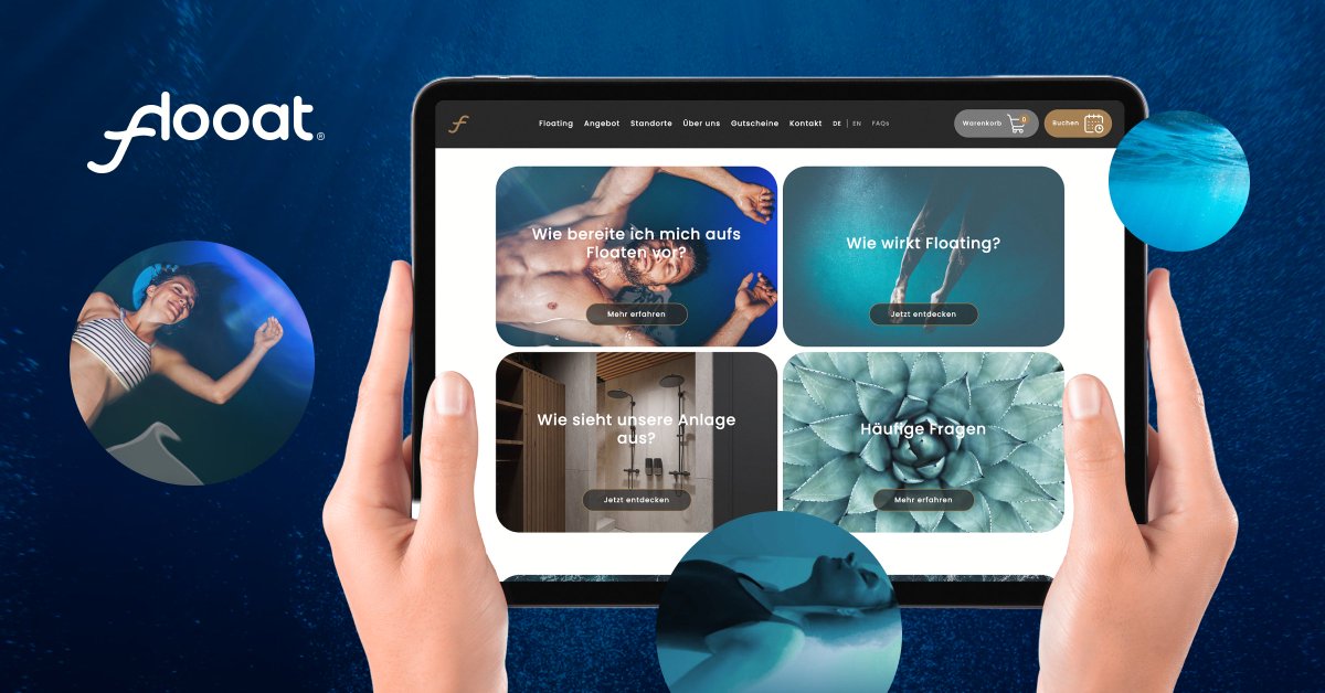 Das junge Unternehmen Flooat bietet eine neue Art der völligen Entspannung: Durch das Floaten in Salzwasser erfährt man eine Schwerelosigkeit, wie sie sonst nur im All möglich ist 🪐 Für diesen spannenden Kunden durften wir die neue Website entwickeln  👉theswissdigital.ch/.../neue-websi…