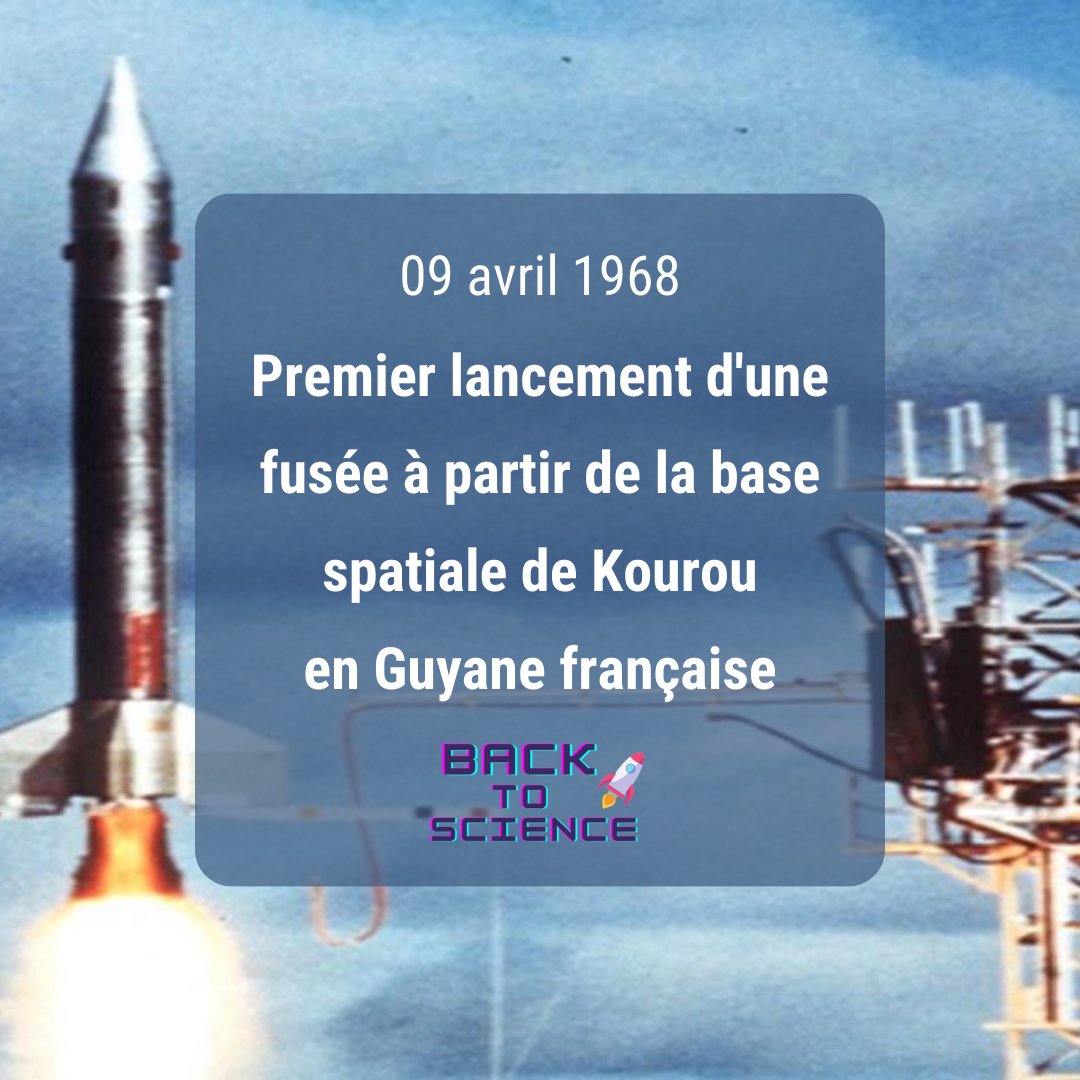 backtoscience_'s tweet image. 9 avril 1968 : Premier lancement d'une fusée depuis la base spatiale de Kourou en Guyane française, marquant le début d'une nouvelle ère de l'exploration spatiale. 🚀 #ExplorationSpatiale #Espace