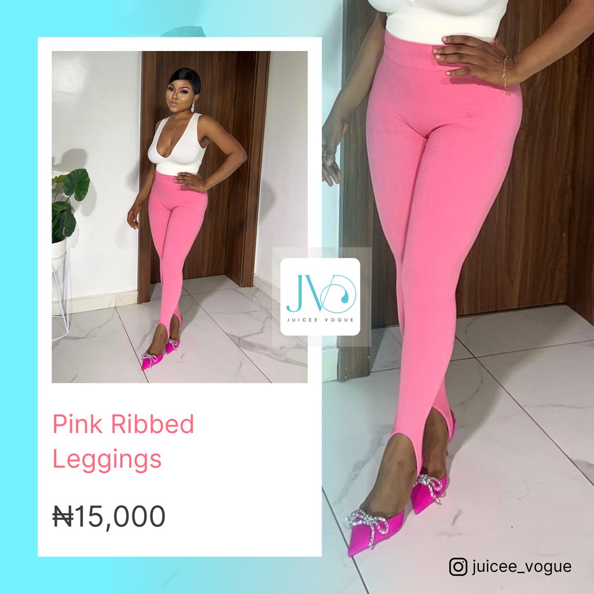 juiceevogue's tweet photo. Feeling pretty in pink with these cozy ribbed leggings! 💕 Ready to conquer the day in style and comfort. #PinkRibbedLeggings #FashionGoals #ComfyAndCute

Pink Ribbed Leggings 
Size: S/M-M/L
Price: ₦15,000

Feel free to drop a DM.

#juiceeeffects #juiceevogue https://t.co/TzfCLdOTaE