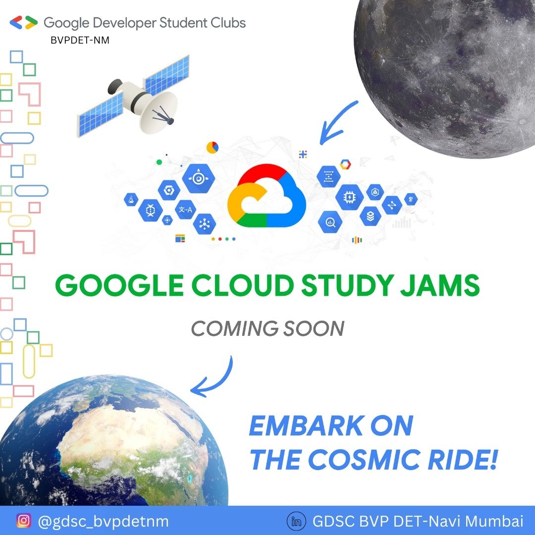 gdscbvp's tweet photo. Let's dive into the Cloud ☁️🚀
Buckle up for the year's most awaited campaign 🙌💪
#googledeveloperstudentclubs
#gdscbvpdetnm
#googlecloudstudyjam https://t.co/HVdQ6fgzSa