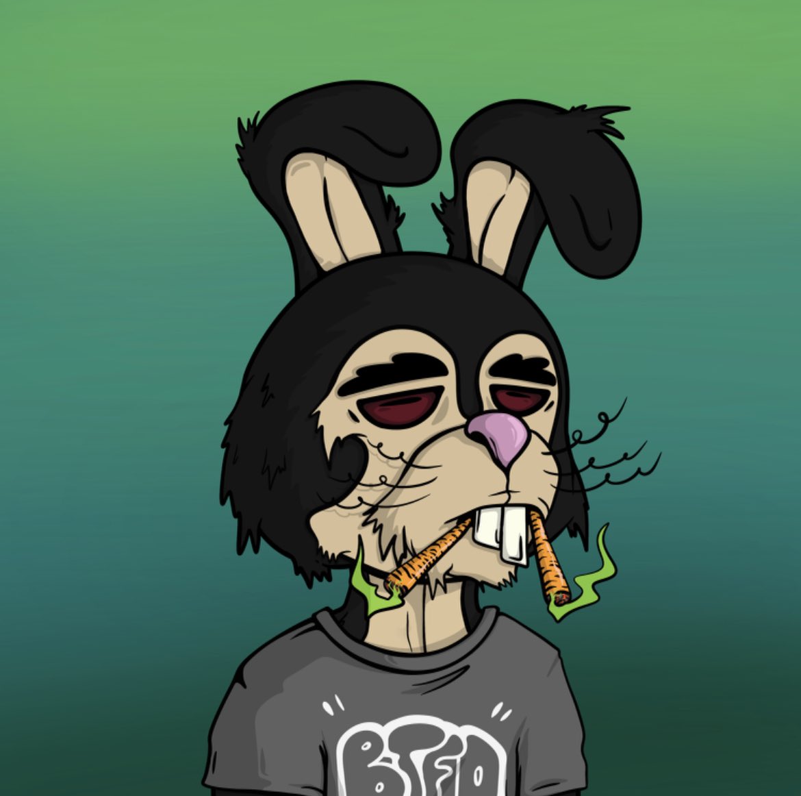 Pihana808's tweet photo. @negrolarompe @BTFDRabbits Happy Hoppy Day 🫡 
#boredrabbit #hop https://t.co/F6pdkC2Ai3
