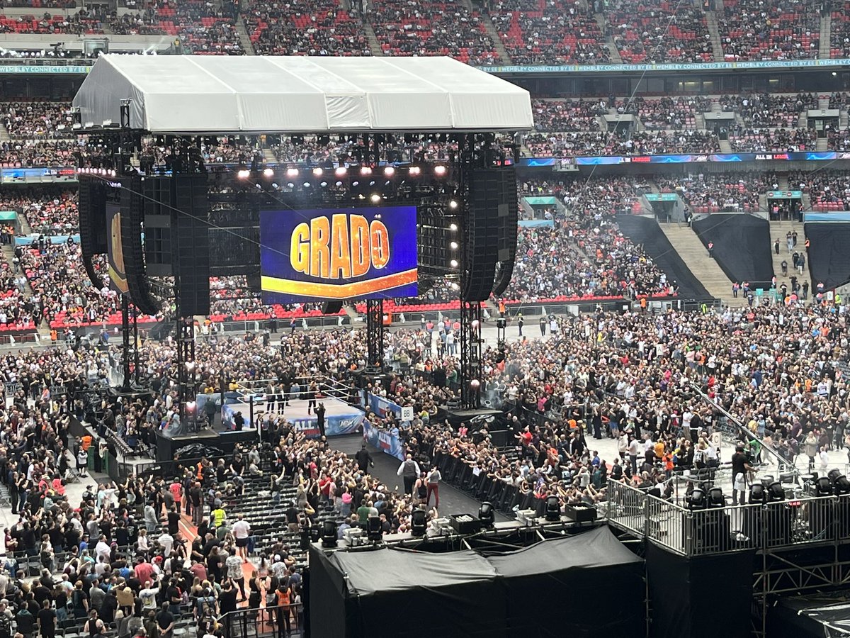 phatslates's tweet photo. @gradowrestling Man I wish Tony had paid (what was probably a ridiculous number) for Like A Prayer. I was so excited for it. Even listened to Grado’s “Art Of Wrestling” episode in the car on the way down. Anyway, so glad Grado got to appear and get revenge on Jarrett! #ItsYerSel https://t.co/wnfc80Wrjb