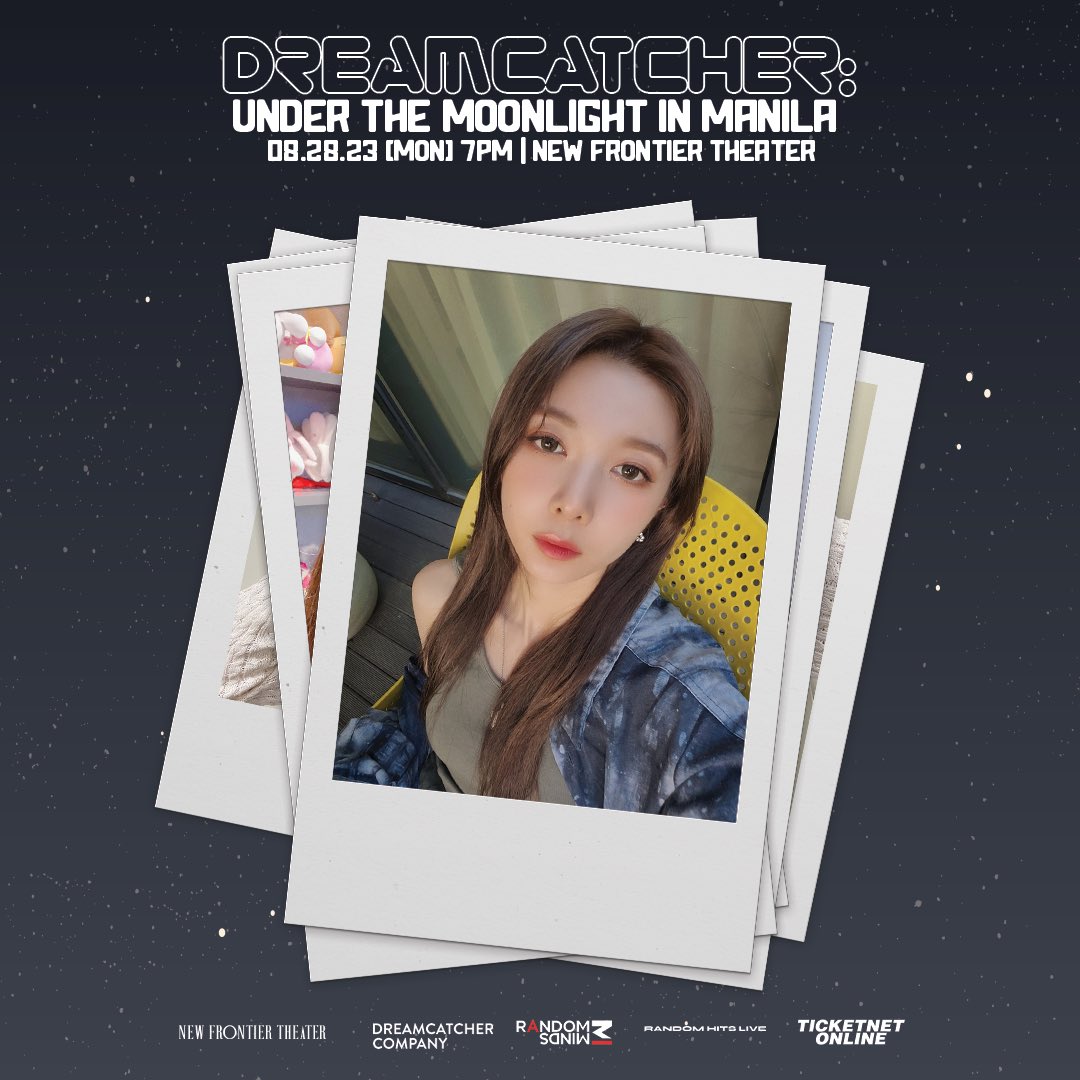 Dami's irrisistable gaze will welcome you tonight at the DREAMCATCHER: Under the Moonlight in Manila.

Tickets are still available at: ticketnet.com.ph/event-detail/D…

📅 08.28.2023 | 7PM
📍New Frontier Theater

#DreamcatcherInMNL
#RandomHitsLive