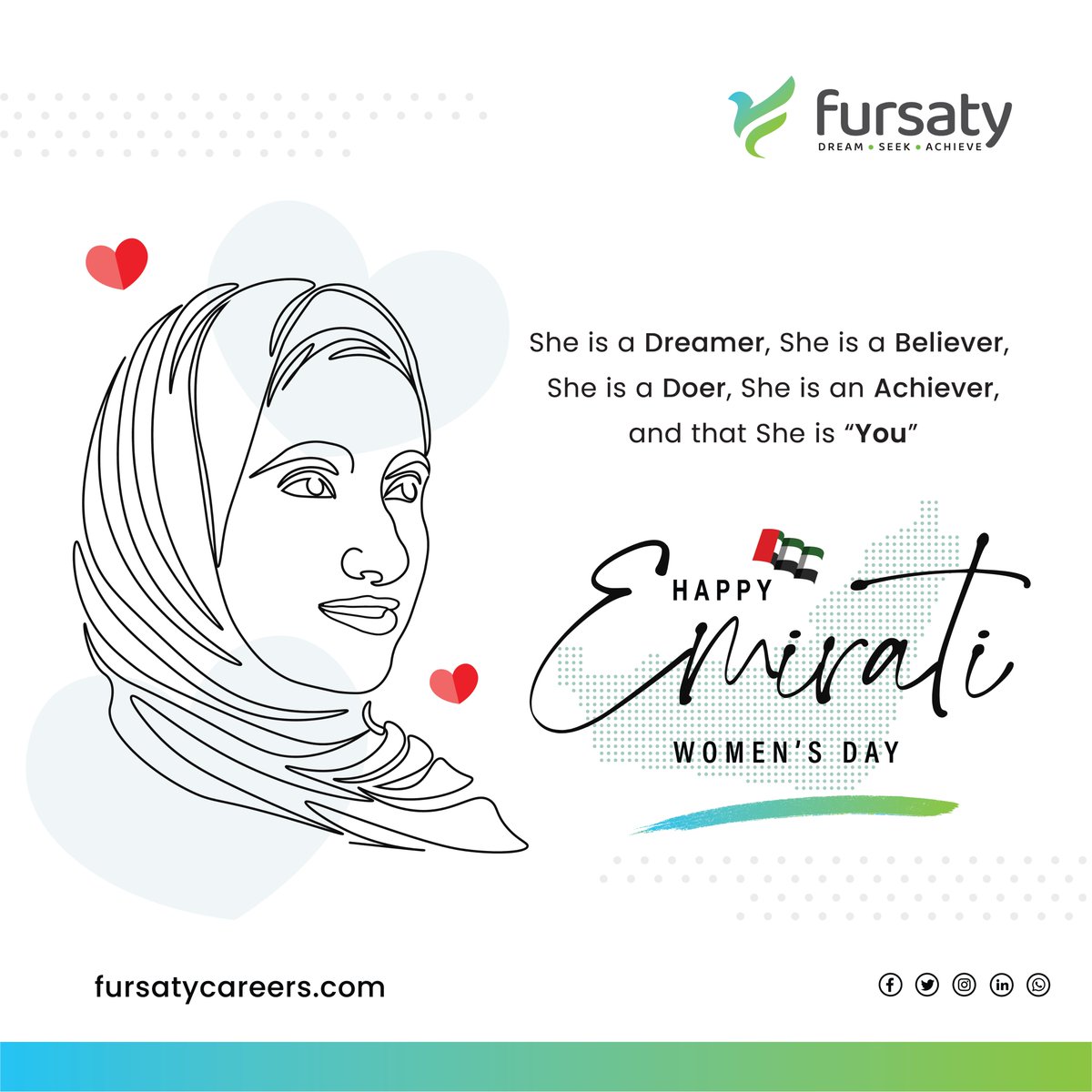 ✨ Celebrating the strength, grace, and achievements of Emirati women on this special day. Happy Emirati Women's Day! 🇦🇪

#EmiratiWomensDay #InspiringWomen #CelebrateWomen #EmpowermentThroughUnity