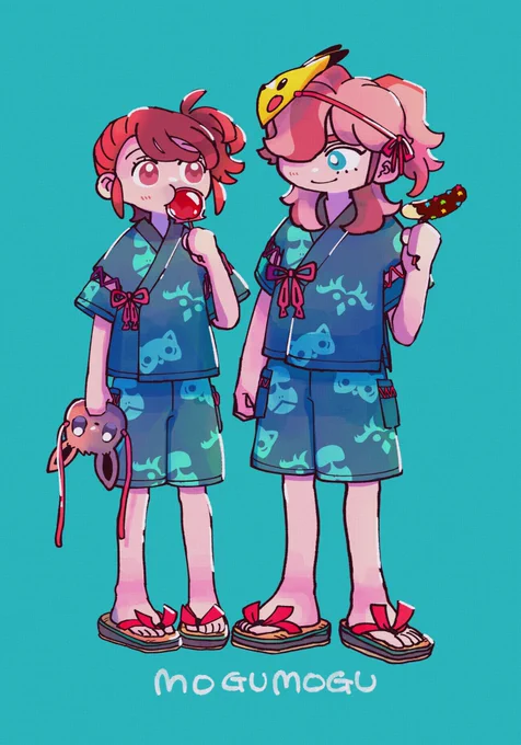 オンリーのときにネットプリントで出した絵です ぺあお