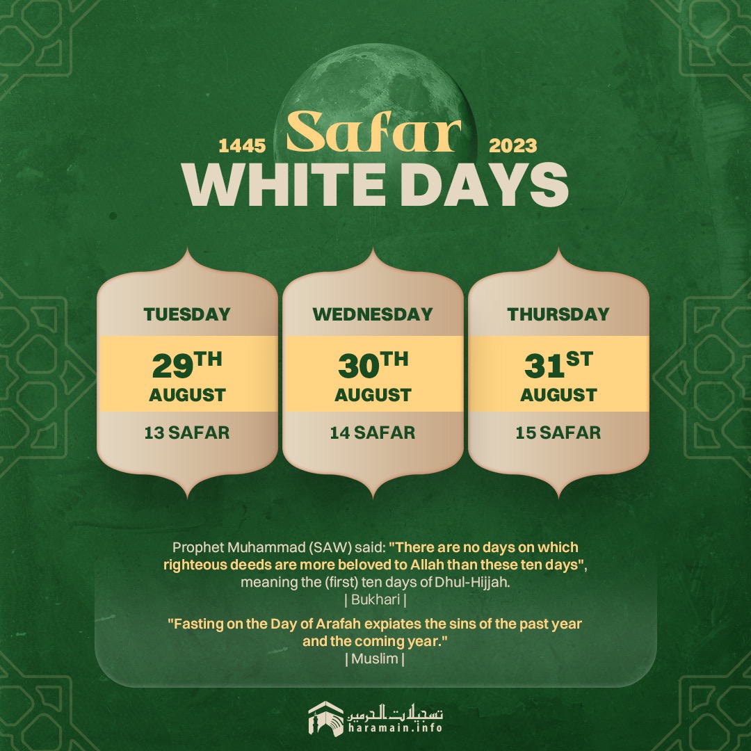 Don't forget white days fasting 13,14,15