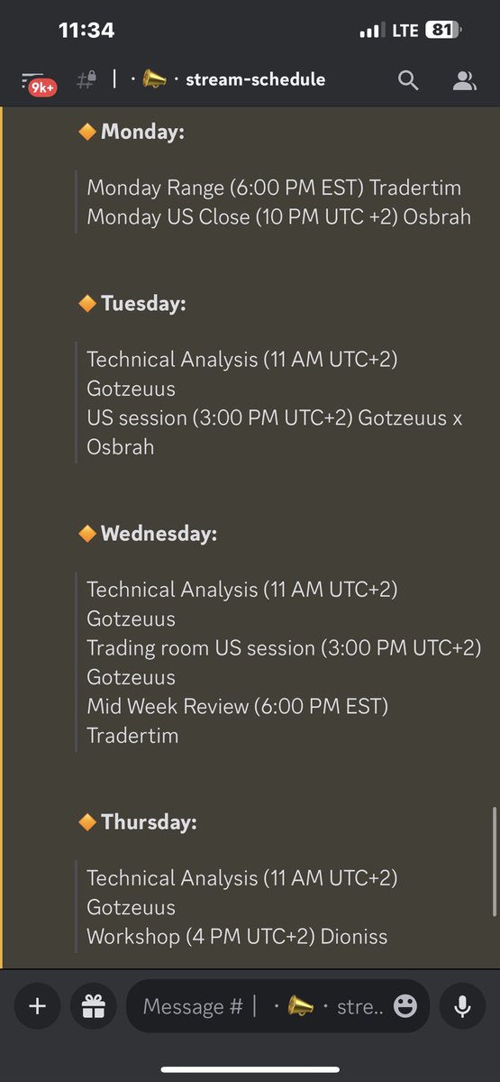 Sneak peek of our upcoming week Live Streams! 👀 ✍️ 
#CryptoCommunity #TradingLive #CryptoTrading