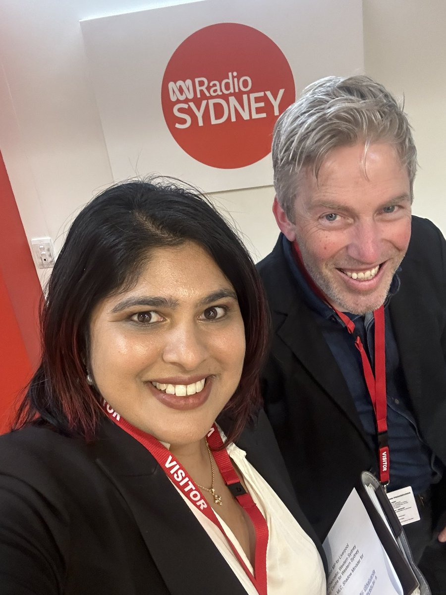 Charishma Kaliyanda (@ckaliyanda) on Twitter photo It’s the Andy + Chari duo again! 😅
Had a great time with <a href="/DrAndyMarks/">Andy Marks</a> of Western Sydney University and Sarah Mitchell on the Richard Glover Show on <a href="/abcsydney/">ABC Sydney</a> talking early childhood leaning, housing, and cafes! It’s the Andy + Chari duo again! 😅
Had a great time with <a href="/DrAndyMarks/">Andy Marks</a> of Western Sydney University and Sarah Mitchell on the Richard Glover Show on <a href="/abcsydney/">ABC Sydney</a> talking early childhood leaning, housing, and cafes!