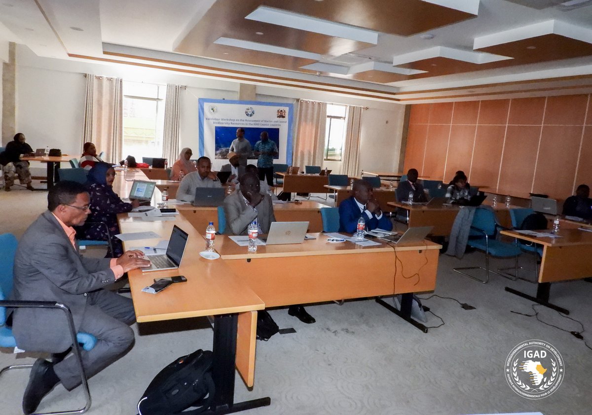 IGADsecretariat's tweet photo. Start of the Validation Workshop on the Assessment of Marine and Coastal Biodiversity Resources in the #IGAD Costal Member States in Navaisha 🇰🇪

The Kenyan government delegate, James Thonjo, Senior Climate Change Officer in the Ministry of Environment, Climate Change and Forestry, as host of the workshop, in his opening remark reiterated Kenya's support for the Marine Biodiversity Assessment process.

#IGADBlueEconomy

@Sida 
@SweinEthiopia