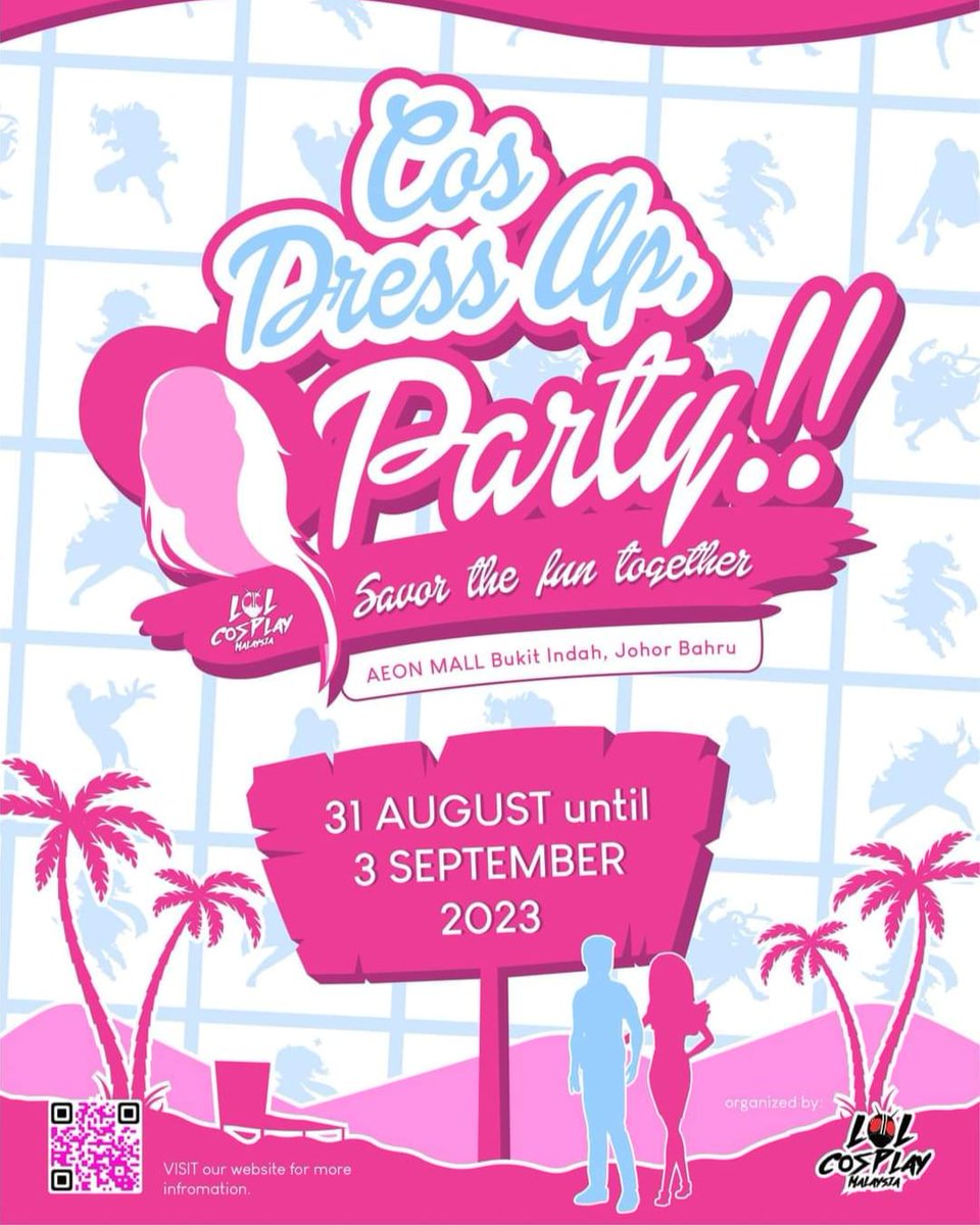 LolcosplayM's tweet photo. Hi everyone,

You feel bored at home? Don't know where to spend your free time? Don't worry! We are running various interesting activities for you all in conjunction with the CosDressUp, Party!! which will run at AEON Mall Bukit Indah.See you there ... https://t.co/amxeunuTRx