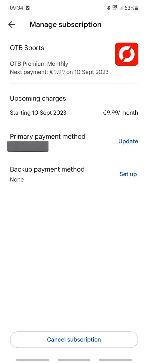 andrewmercer's tweet photo. @offtheball Signed up to the app on 10th August. Currently on the free month but app is now saying I don't have a subscription. https://t.co/6Q3DqTDSxB