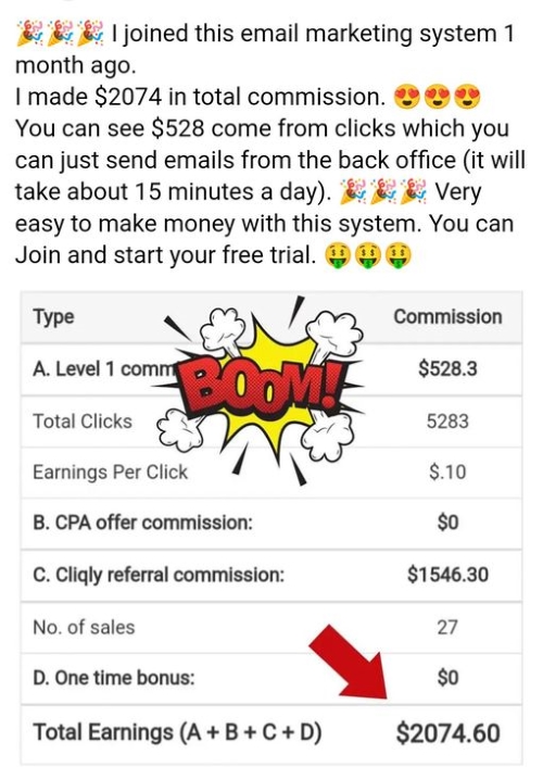 jolly_jero's tweet photo. Cliqly is a unique program that uses email marketing to build their platform.
How do they do that?
By paying YOU to send emails for them within Cliqly.
Don't have a list? No problem!
https://t.co/UmSWrsluyk
#cliqly #emails #dedicatedIP #campaign #automated #everyone https://t.co/mjI6ipeTaS