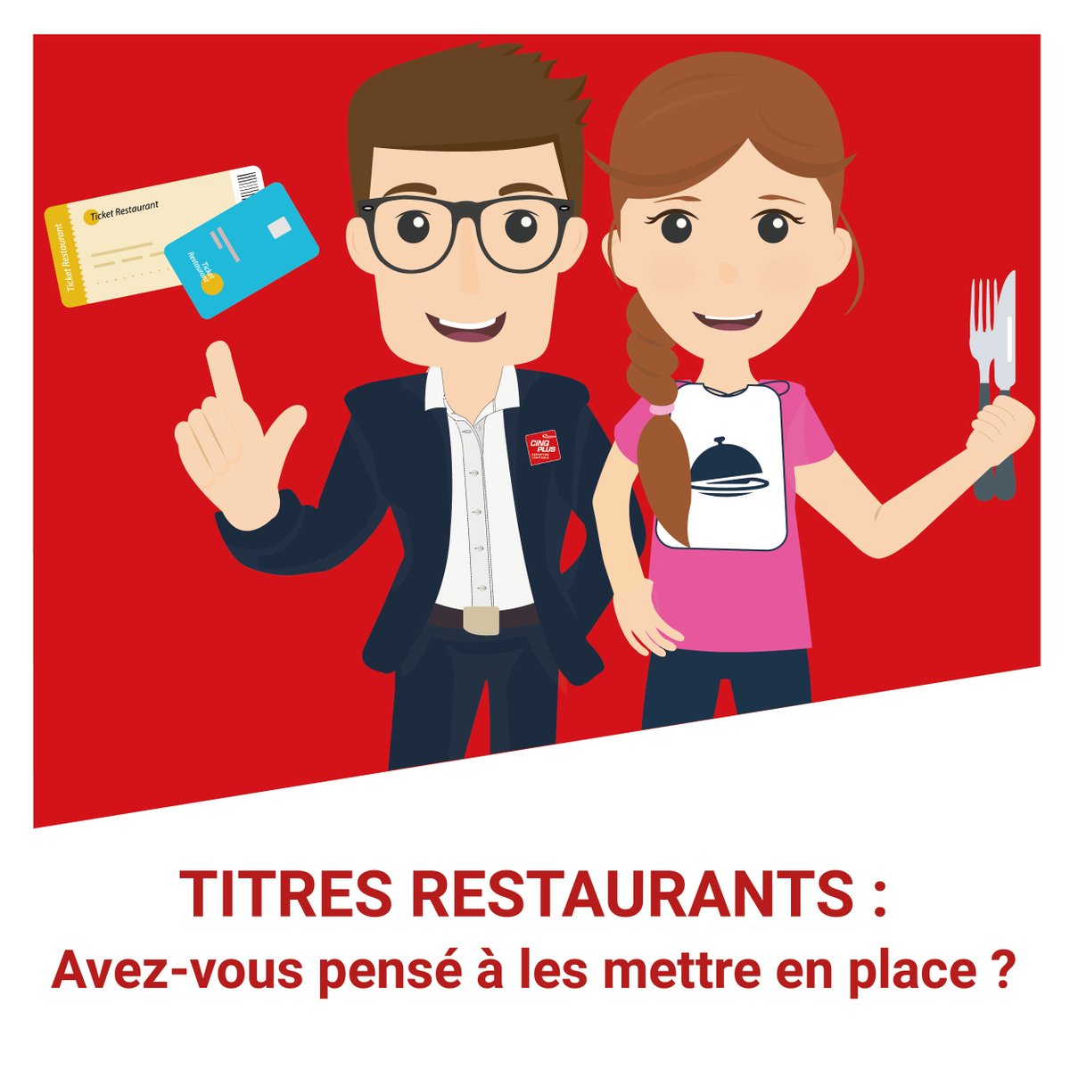 cinqplusexperts's tweet photo. Les #TitresRestaurant sont un #avantage pour VOUS employeur et VOS salariés... 👩🏽‍🍳 En plus de #motiver et #fidéliser vos salariés, ils sont un bon moyen d’augmenter leur  #PouvoirdAchat sans payer de charges ! 😉✅

⁉️ Pour en savoir plus, c'est par ici 👉🏼 https://t.co/SKwEItsJkP https://t.co/bUpZEij49d