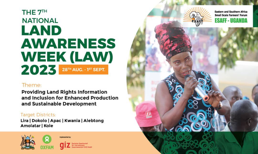 ESAFFUG's tweet photo. Day 1: Opening Ceremony of the 7th Land Awareness Week (LAW) 2023. 

This has been organized under the theme: “Promoting Inclusive Land Rights for Productive and Sustainable Development “together with @ministry_lands, DLGs of Lango and other Land actors.

#LandAwarenessWeek23 https://t.co/oMewRkr1Tg
