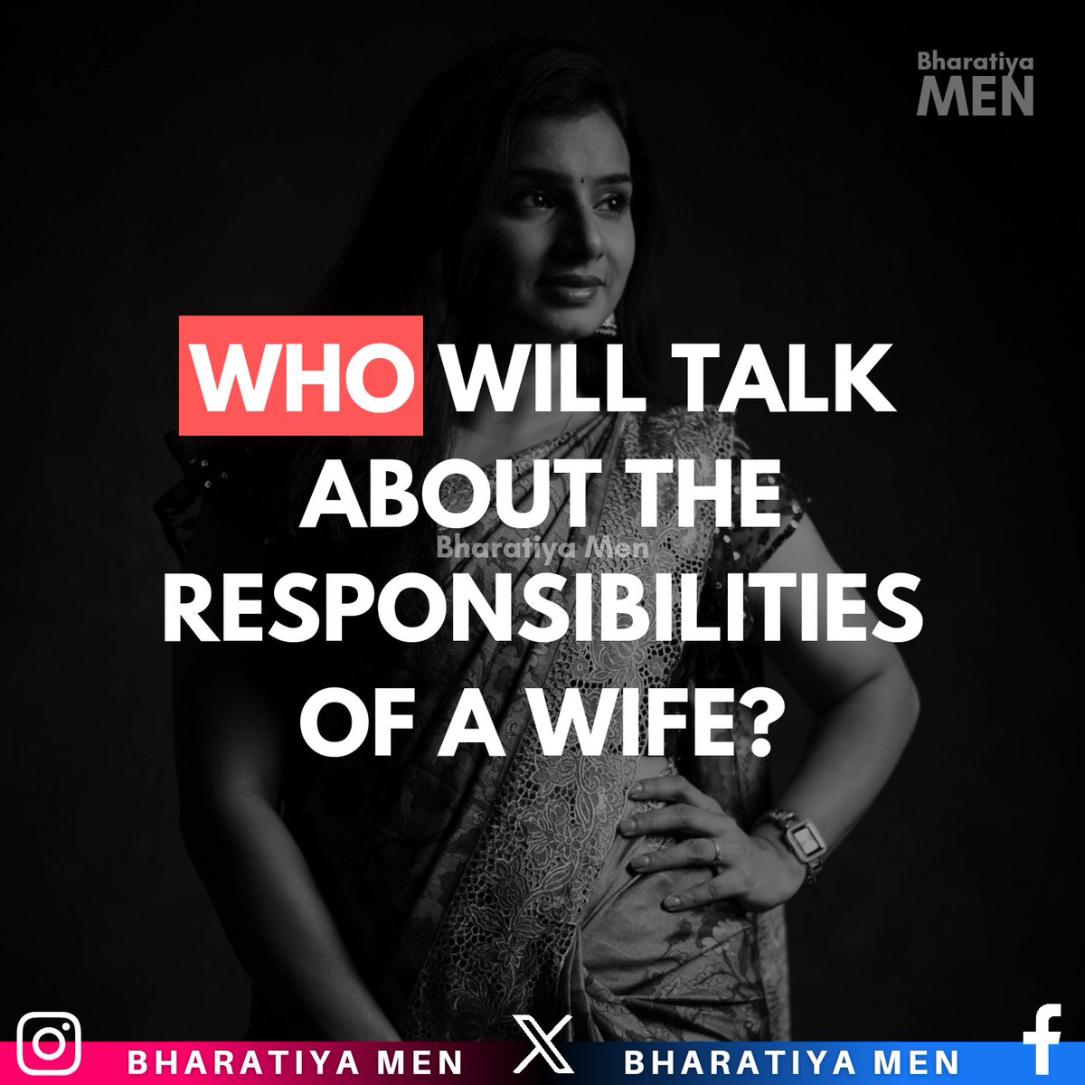 BharatiyaMen's tweet photo. एक पत्नी की ज़िम्मेदारियों के बारे में कौन बात करेगा? https://t.co/IbaXby9E9Z