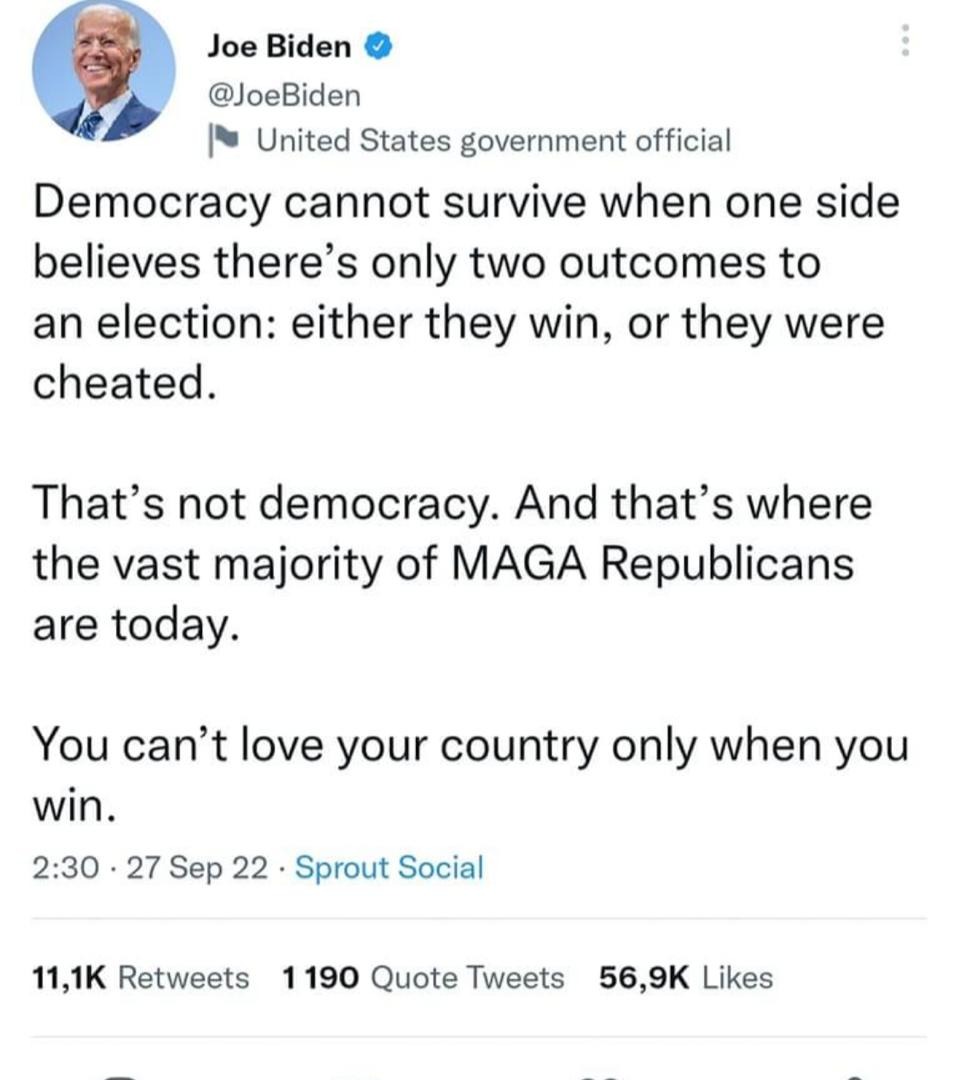 CMukungunugwa's tweet photo. Message to @nelsonchamisa 
You can't love your country only when you win !!! Biden joker🚩 https://t.co/tJFEa0NVlX