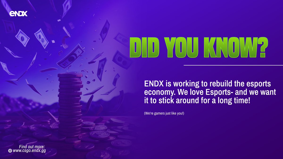 endx_gg's tweet photo. Exciting times ahead as #ENDX takes the lead in rebuilding the esports economy! 🎮
With innovative strategies and unwavering dedication, we create a safe space for players, fans, and investors. 🔥
Get ready for a new era of esports excellence! 🚀🌟 https://t.co/4i5BdASEjY