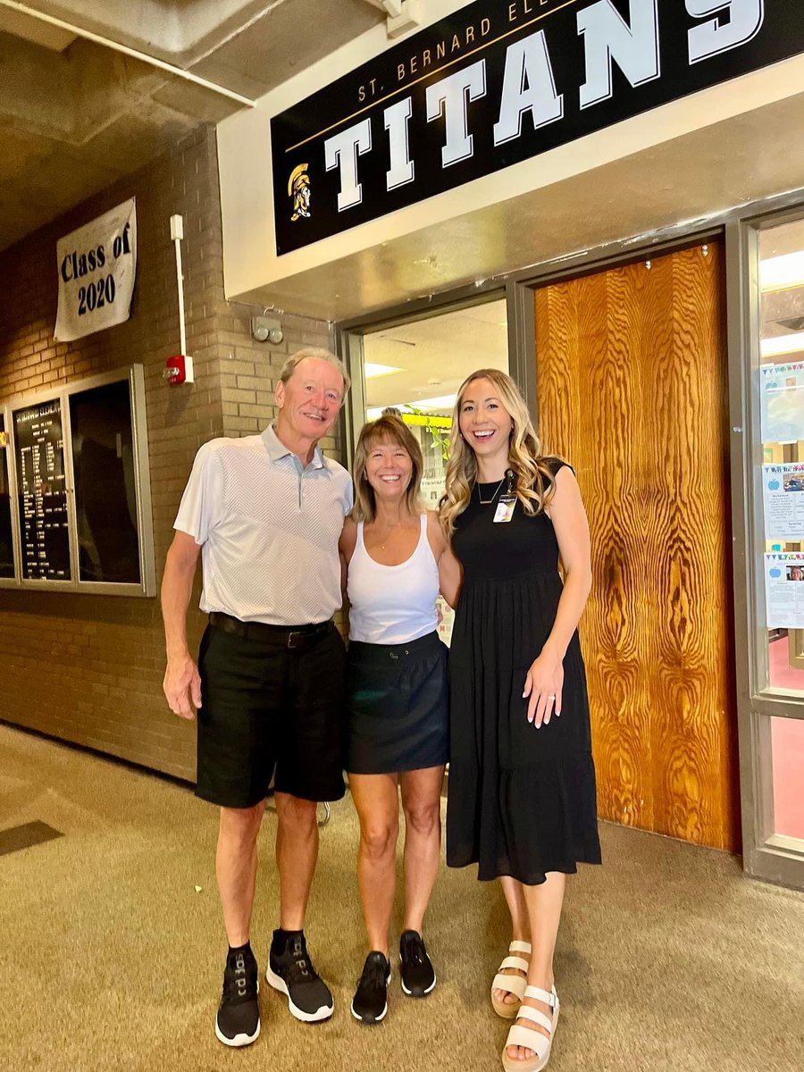 Patty and I met the new assistant principal, Mrs. Katie Estep ! We are very proud!