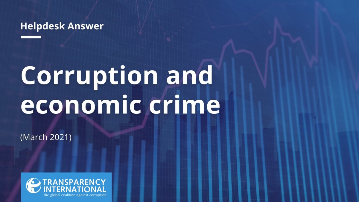 Corruption and economic crime use similar methods to move and launder dirty money, and hurt societies by taking away financial resources. They threaten countries' stability and harm the rule of law and democracy. Check out our #HelpdeskAnswer ➡️ anticorru.pt/2PU