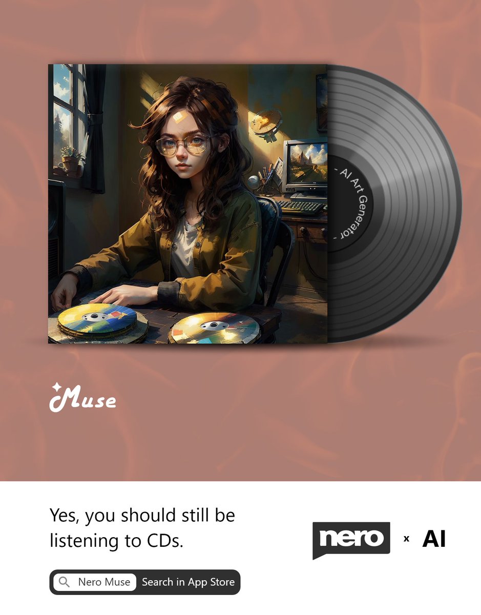 nero_museapp's tweet photo. 🙌Hands up if you still use #NeroBurningROM
Share your story of Nero Burning ROM, and your first CDs/DVDs, and let Nero Muse draw it for you!
#neromuse #vintage #CD #80s
#AI #AIグラビア #AI美人 https://t.co/b66l45M5rS