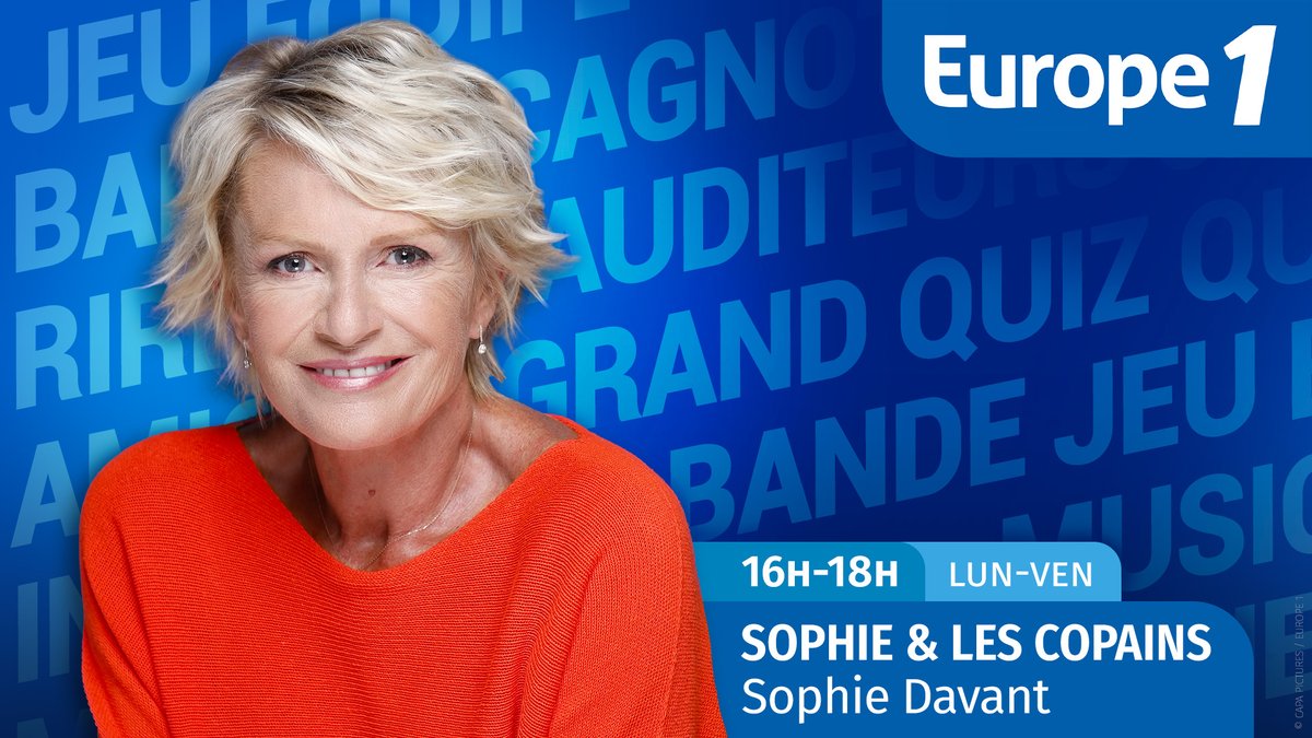 🔵[SOPHIE &amp; LES COPAINS]
RDV dès 16h avec @SoDavant sur #Europe1 en direct avec les auditeurs

➡️Invitée spécial : Marianne James (<a href="/MJamesOff/">Marianne James</a>)