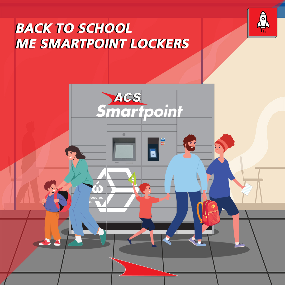 ACSCourier's tweet image. Τα σχολεία ετοιμάζονται να ανοίξουν και οι μικροί μας φίλοι πρέπει να προμηθευτούν τα απαραίτητα σχολικά είδη. Παραγγείλτε Online και επιλέξτε τα SmartPoint Lockers για την παραλαβή τους 24/7! Eδώ το δέμα σας περιμένει!
#ACS #SmartPoint #Lockers #εδώ_το_δέμα_σου_σε_περιμένει