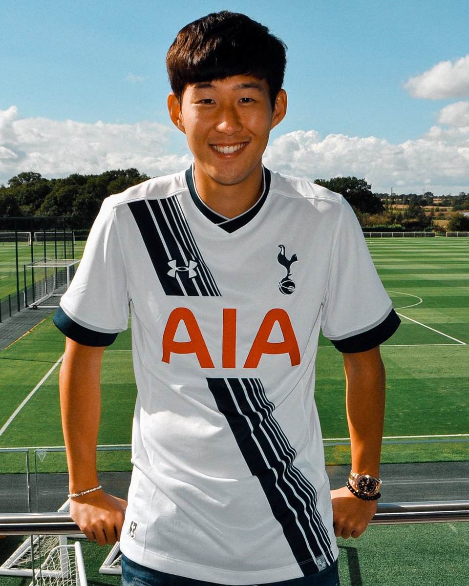 SpursOfficial's tweet photo. Eight years of @Sonny7 🫶

#OnThisDay in 2015, we signed Heung-Min Son! 🤩 https://t.co/2iL0XPtp1J