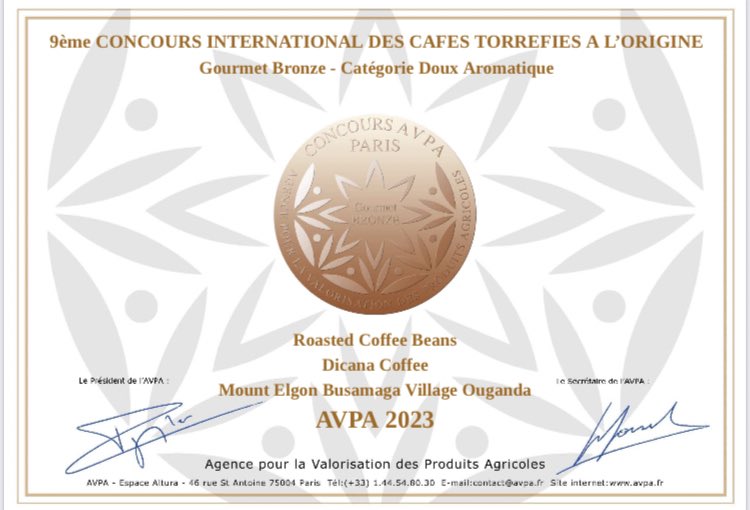 CoffeeDicana's tweet photo. I would like to appreciate all our loyal customers and dedicated farmers and co-Wokers for their efforts in achieving this bronze award in the coffees roasted at origin competition in France. You made this possible 

#dicanacoffee
#ugandacoffee https://t.co/776rZTZSzX