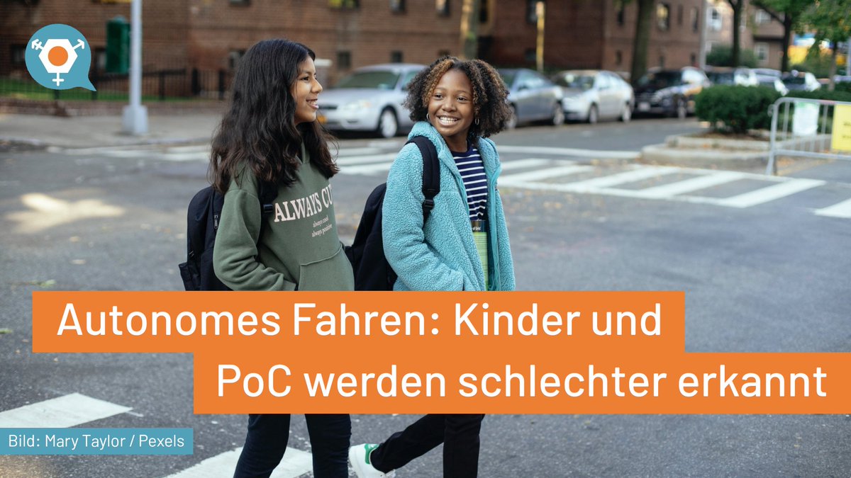 #AutonomesFahren: Die #KI in selbstfahrenden #Auto​s erkennt #Kind​er auf der Fahrbahn um 20 % schlechter als Erwachsene. Weiße Menschen werden 7,5 % besser erkannt als #PoC. Das geht aus einem Vergleich von acht Systemen mit 8000 Bildern am <a href="/KingsCollegeLon/">King's College London</a> hervor.