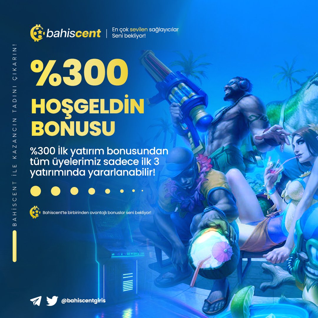 ⚡️İlk yatırımınızda kullanmış olduğunuz %100 bonus ile kazanç sağlayamamanız durumunda 2. yatırımınıza tekrar %100 bonus alabilirsiniz ve yine kayıp yaşamanız durumunda 3. kez %100 bonus alabilirsiniz. 🎁

Güncel Giriş💻📲 t2m.io/cent 

#bahis #denemebonusu #casino