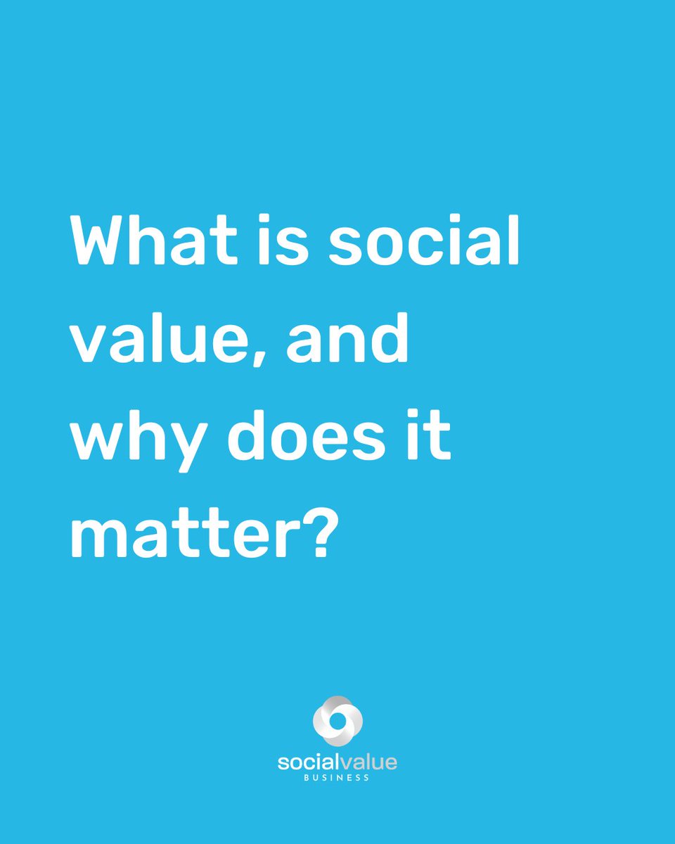 socialvaluecom's tweet image. What is social value?

Find out more - 

socialvaluebusiness.com/what-is-social…