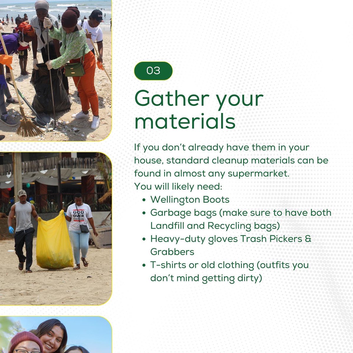 Ready to make an impact? Organizing a community plastic cleanup is a fantastic way to bring people together and make a positive change. Let's get started and create a ripple effect of cleanliness!

#CleanCommunity #SustainableAction