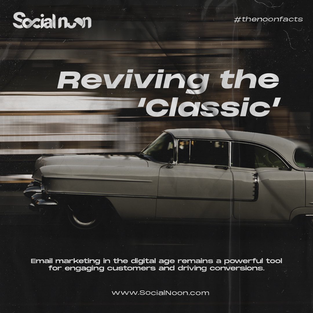 Classics always work, don’t they? We often think that email marketing is a tool that no one uses in the current market, although there are still many countries wherein it acts as a strong marketing tool for conversion.

#emailmarketing #digitalmarketing #socialnoon