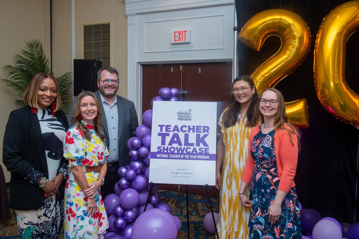 NEW: <a href="/CCSSO/">CCSSO</a> invited five 2022 State Teachers of the Year to share their Teacher Talks with colleagues. 

The group shared talks on a range of topics, from "chasing joy" to the importance of "remaining an artist."

See them here: bit.ly/47Kf7Vq. #NTOY22