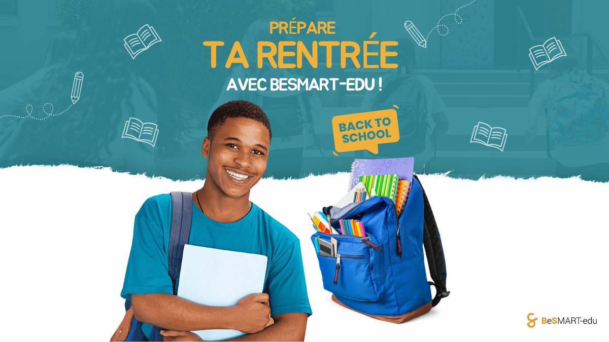 Hello à tous! 🌞

L'été touche doucement à sa fin, ce qui veut dire que la rentrée approche à grands pas! 😅

<a href="/BesmartEdu/">BeSMART-edu</a> vous accompagne dans cette transition! Dans les jours à venir, nous partagerons avec vous nos conseils et astuces pour une rentrée réussie!

#BacktoSchool2023