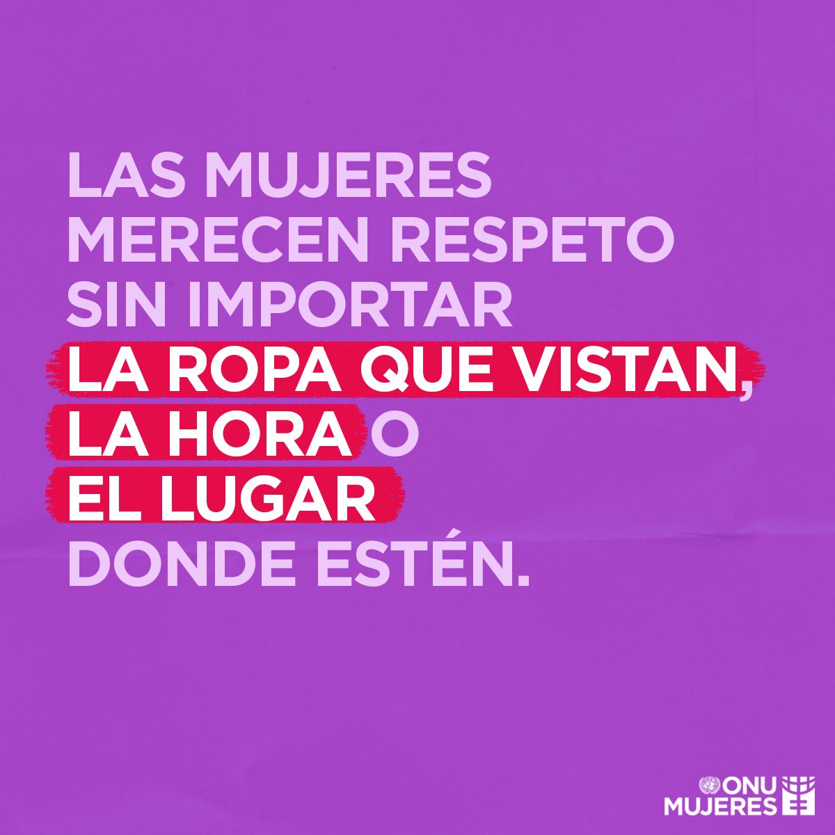 ⚠️ Nada justifica la violencia contra las mujeres y las niñas.