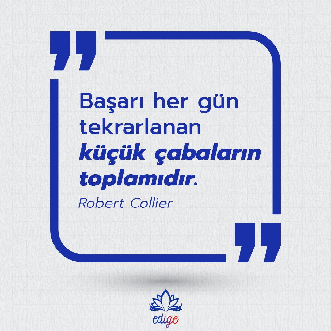 edigeegitim's tweet image. Haftaya güzel bir motivasyon sözü ile devam edelim.

Çabanın büyüğü küçüğü olmaz. Emeklerinin karşılığını elbet alırsın.

#Motivasyon #Edige #YKS #Motivation
