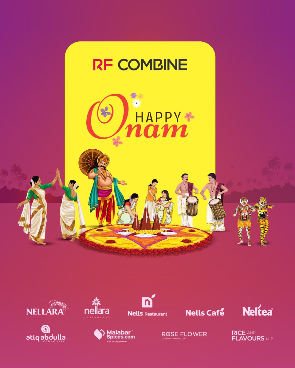 RfCombine's tweet photo. "Wishing you an Onam filled with joy, love, and laughter. May the spirit of this festival bring you abundant happiness.
.
.
#OnamCelebration #FestivalOfHarvest #OnamVibes #HarvestFestival #OnamJoy #TraditionalOnam #rfonam https://t.co/yZm6hoYa9c