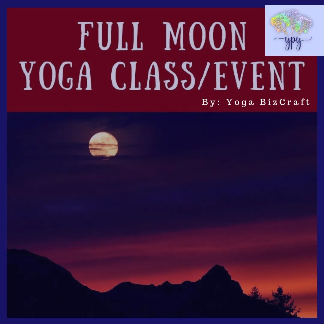 Full Moon Yoga ~ Say goodbye to the old and hello to the new in an inspiring and FUN way. The full moon is a powerful time of gratitude, gracefully acknowledging the beauty of life itself and all you have brought into being. #YpY #YogisPayYogi #Yogaeducation #Yogabusiness