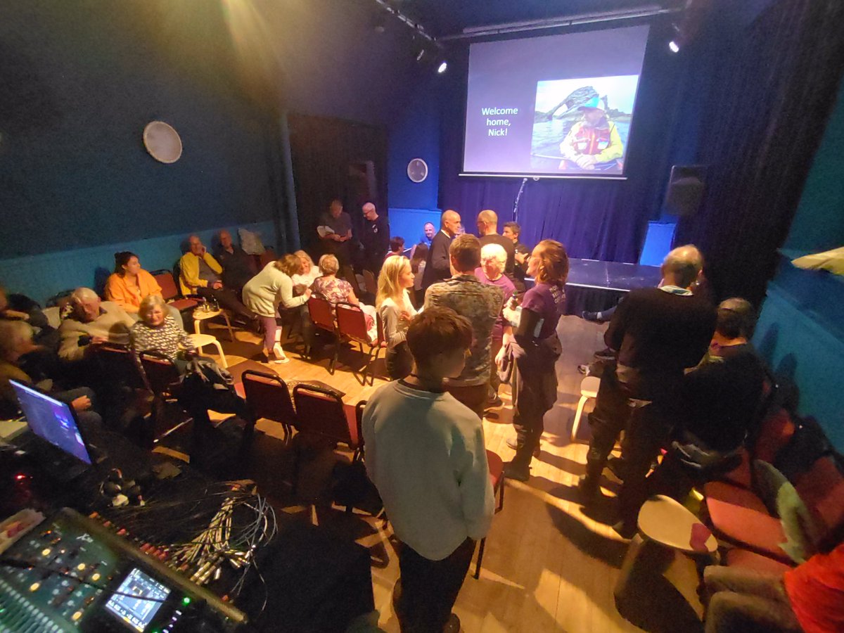 Tobermory was such a happy place this morning, celebrating <a href="/LifeAfloat/">Nick Ray</a> homecoming. A big flotilla of kayaks came to accompany him into the bay. He paddled 365 days round Scotland to raise awareness about mental health resilience. What an inspiration to us all. Welcome home Nick!