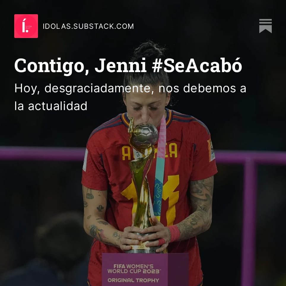 idolasffem's tweet photo. Hoy, desgraciadamente, nos debemos a la actualidad 

Por ello, dedicamos la newsletter de esta semana a contarte el suceso que ha opacado la enorme hazaña de las jugadoras 👉 https://t.co/EgG3Is7sS0 https://t.co/NNkFWBDeMB