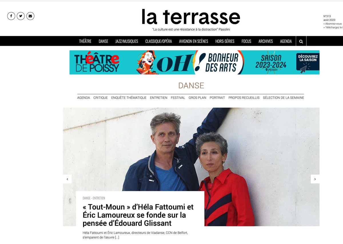 VCcnbfc's tweet image. [TOUT-MOUN]Première - 13 septembre à la Scène nationale du Sud-Aquitain à Bayonne, dans le cadre du festival Le Temps d’Aimer la Danse
journal-laterrasse.fr/tout-moun-dhel…
