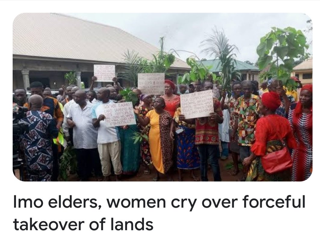 On Sunday,  the people of owalla,uratta autonomous community in owerri North of  lmo state staged a protest against the forceful takeover of their lands by suspected government agents .
#AllEyesOnTheJudiciary 
<a href="/Onyi/">Onyi</a>
@NNlewoha 
<a href="/Owerrilord/">PRAISE</a> 
<a href="/akachi68/">Rowlenxshot💯</a>