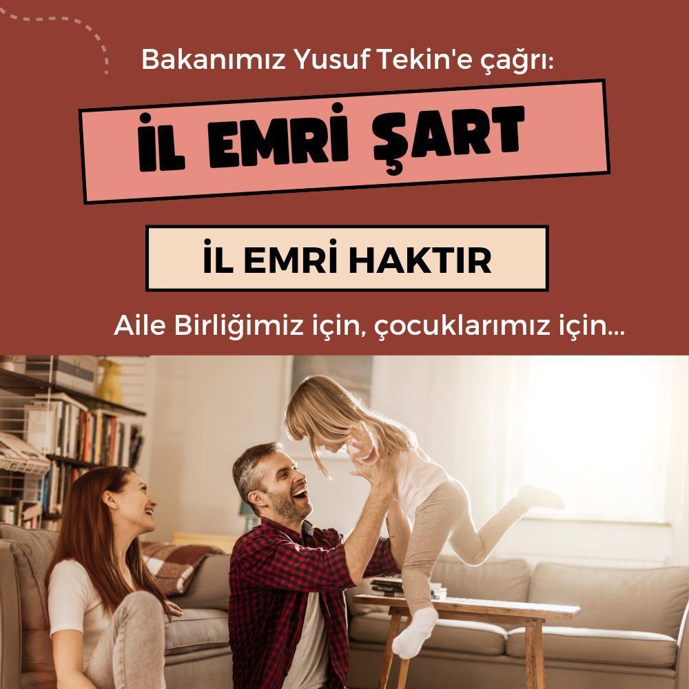 Sayın cumhurbaşkanım bize de il emri  müjdesini verin lütfen 🌸 #TekYolilEmri
<a href="/RTErdogan/">Recep Tayyip Erdoğan</a>