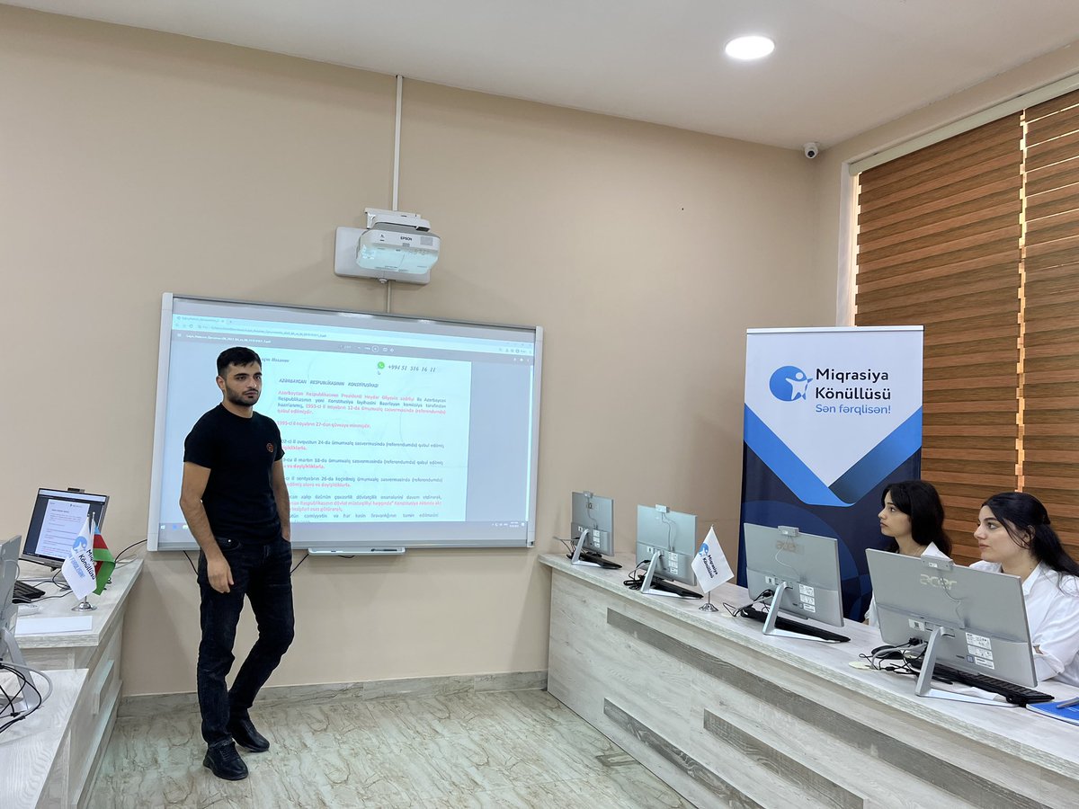 MigvolunteerAze's tweet photo. 🔊"Miqrasiya Könüllüsü” İctimai Birliyinin təşkilatçılığı ilə "Qanunvericilik - 3" layihəsinə start verildi!

#MiqrasiyaKönüllüsü #MKİB #sənfərqlisən #Qanunvericilik https://t.co/7YB64AS5gz